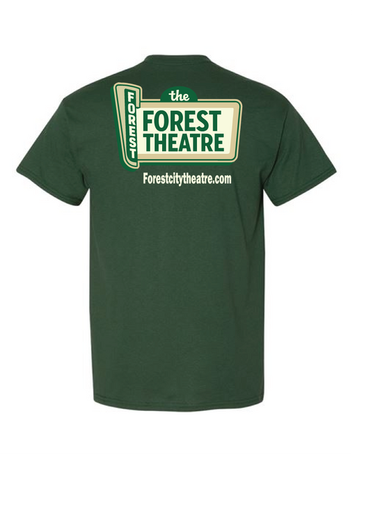FOREST THEATRE- FULL BACK LOGO- Gildan T-Shirt 8000 DryBlend 50/50