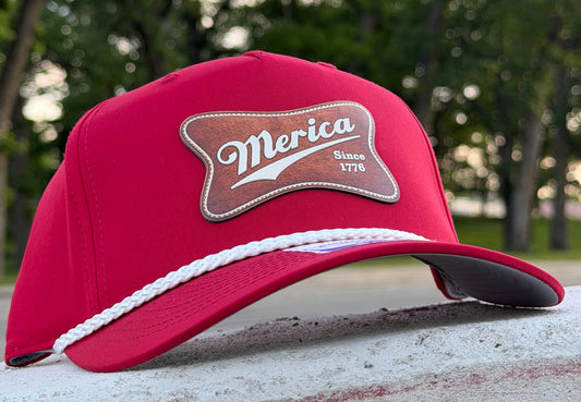 'Merica Patch Hat Red
