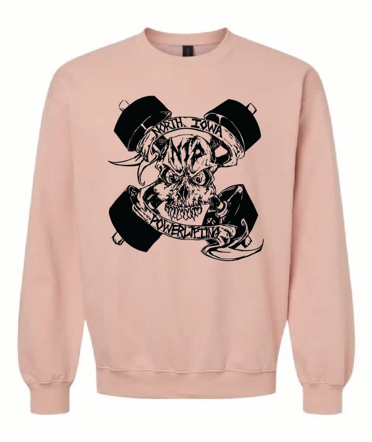Gildan SF000 - Softstyle Crewneck Sweatshirt-NIP Skull logo