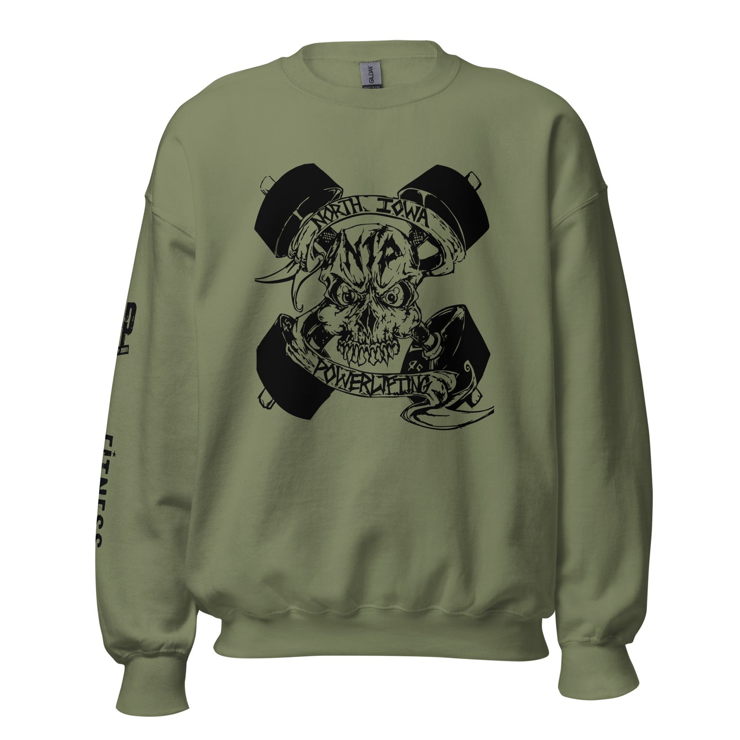 Gildan SF000 - Softstyle Crewneck Sweatshirt-NIP Skull logo